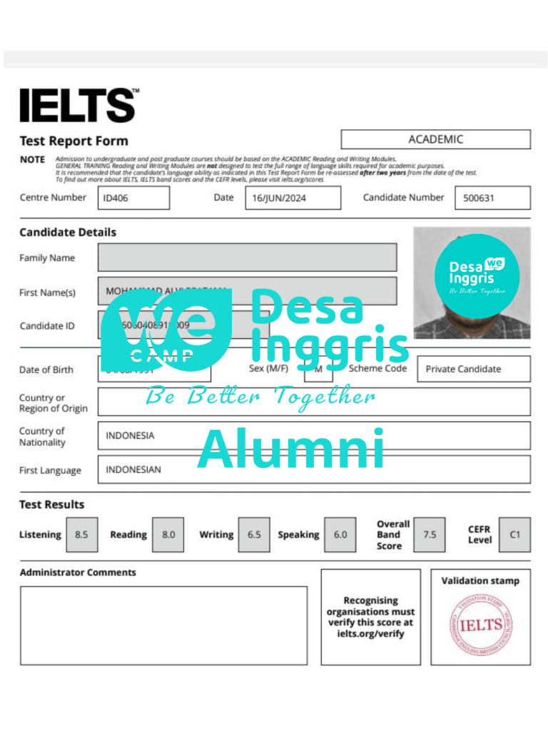 Tembus Skor IELTS 7.5 untuk Beasiswa LPDP dan S3