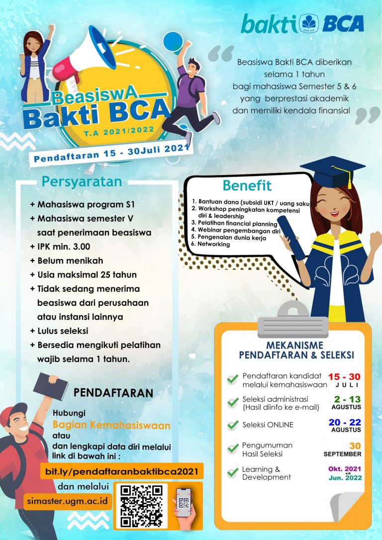 Ayo Segera Daftarkan Dirimu dalam Program Beasiswa Bakti BCA 2021