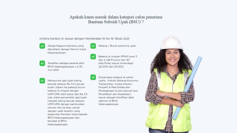 Persyaratan dan Cara Daftar Program Bantuan Subsidi Upah dari Pemerintah!