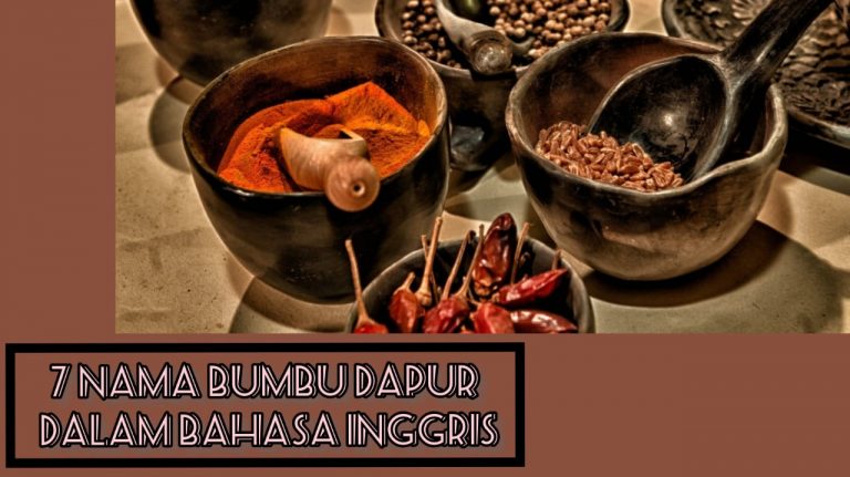 Vocabulary Time: 7 Nama Bumbu Dapur dalam Bahasa Inggris