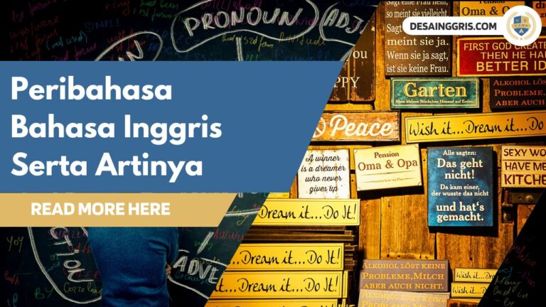 Peribahasa Bahasa Inggris Serta Artinya